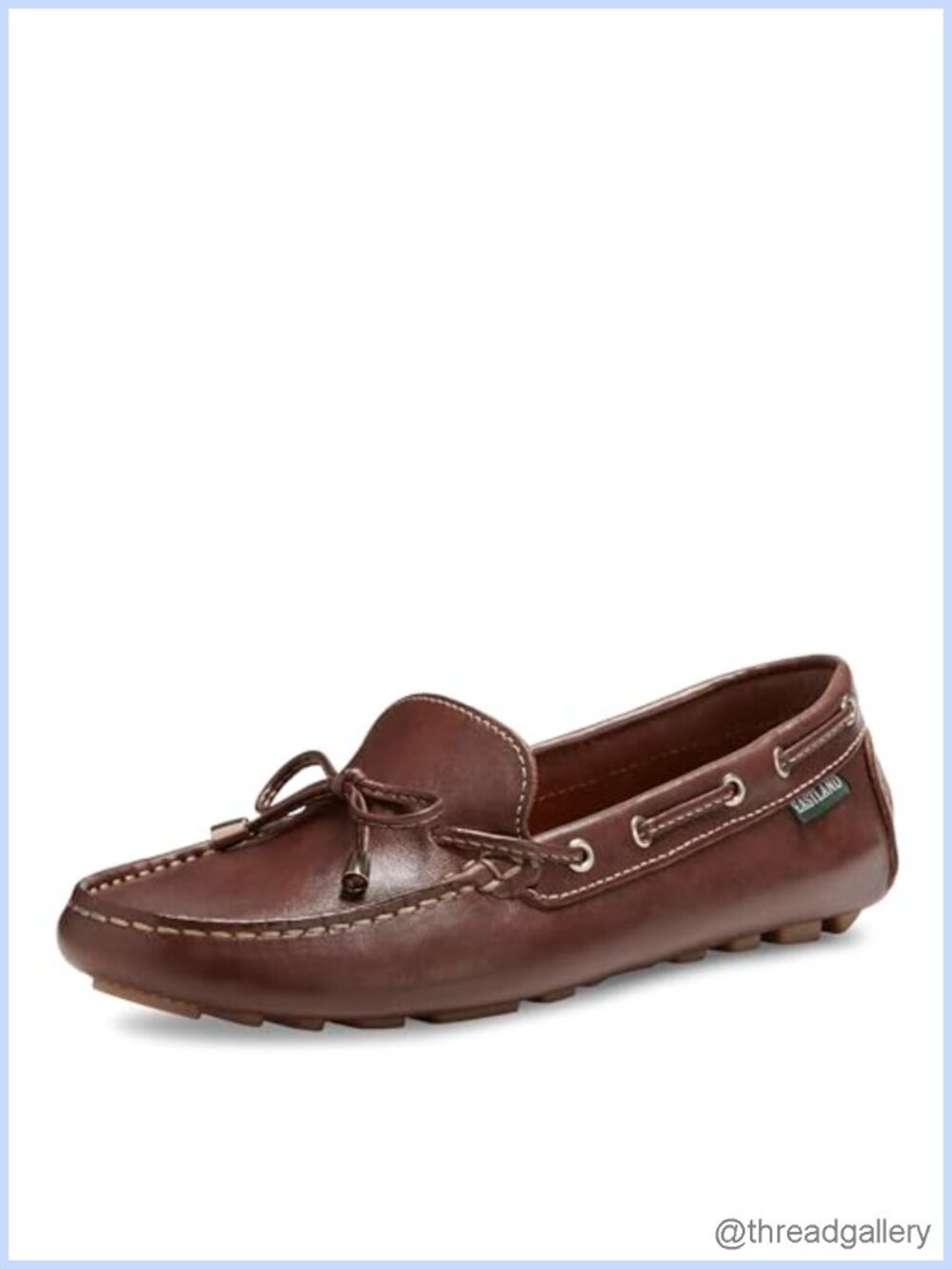 Leather Loafer Flat Round Toe Slip-On Casual Driving Shoe